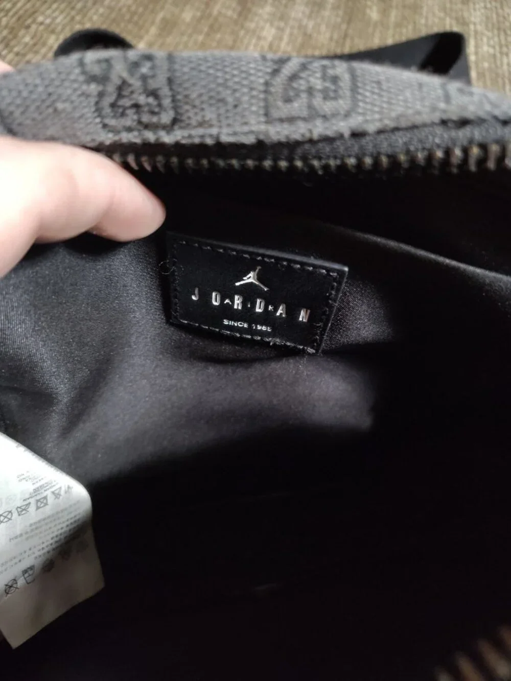 Men’s Jordan Monogram Cross body bag black gold